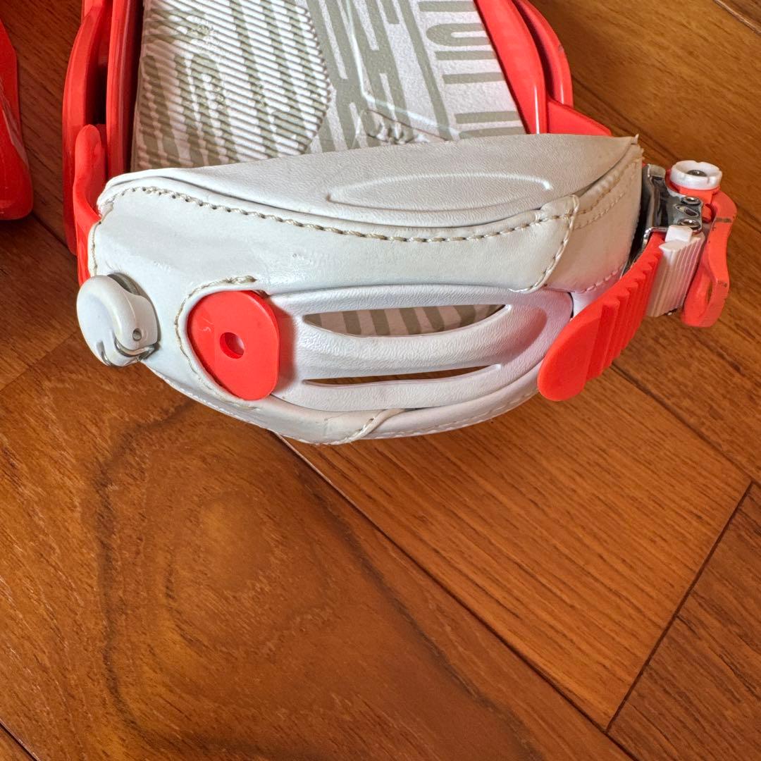 BARTON CARTEL スノーボードビンディング ホワイト/オレンジ