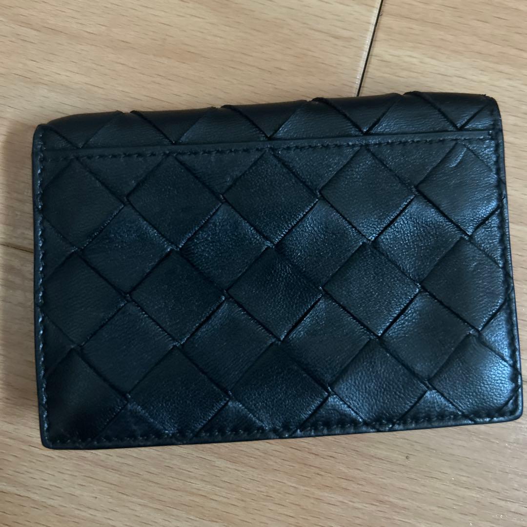 黒 レザー 名刺入れ ボッテガ