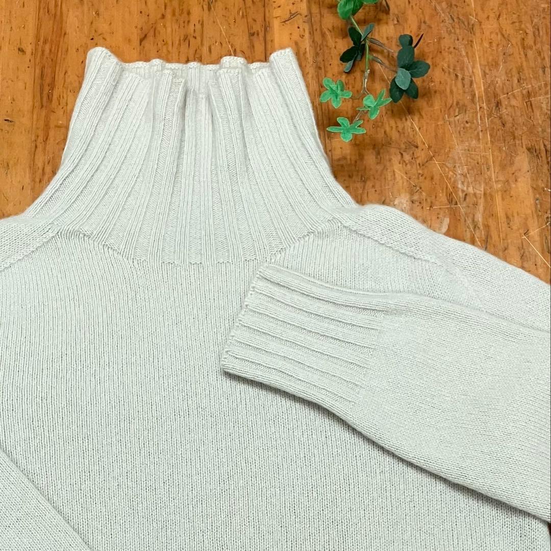 MARGARET HOWELL カシミヤタートルネックニット アイボリー