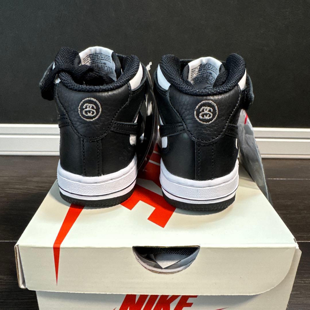 Nike Stussy Air Force 1 Mid キッズスニーカー