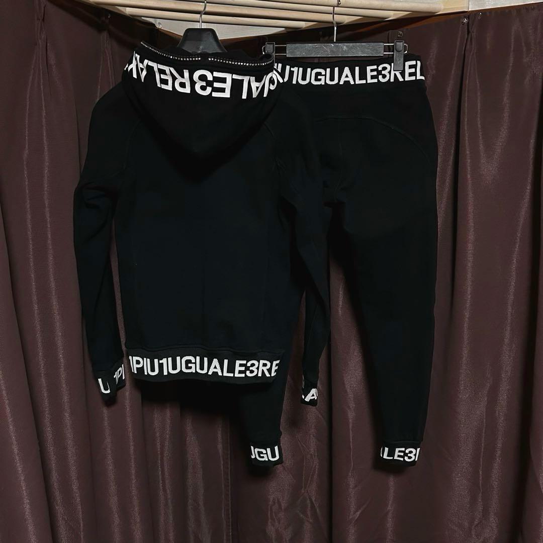 美品　1PIU1UGUALE3 RELAX リブロゴ　パーカー　セットアップ　S