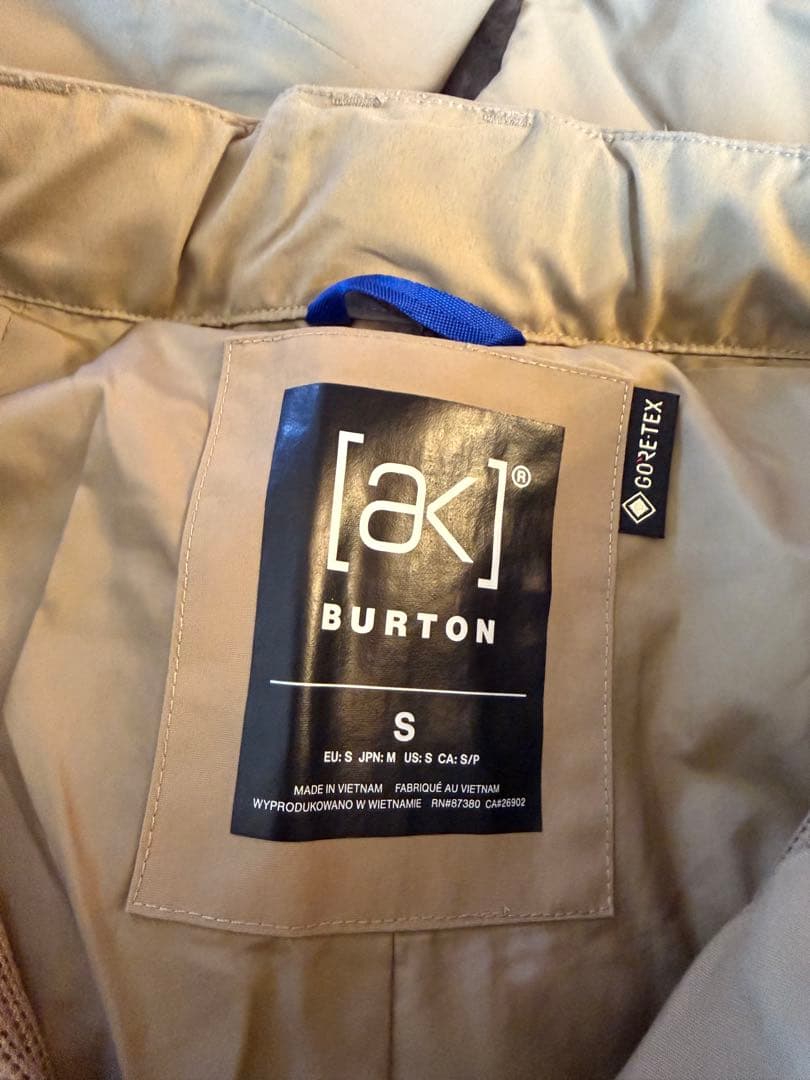 美品　Burton ak Sサイズ　日本Mサイズ