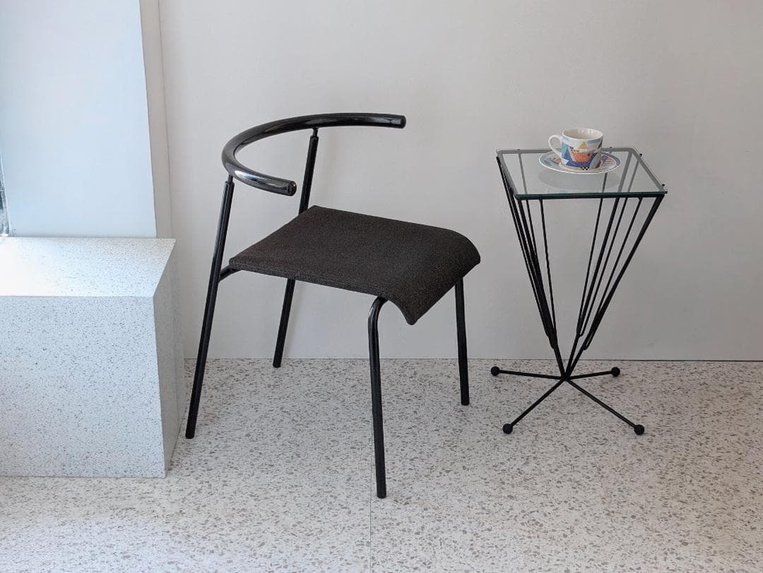 70s ビンテージ KOKUYO スチール×ファブリック チェア ポストモダン