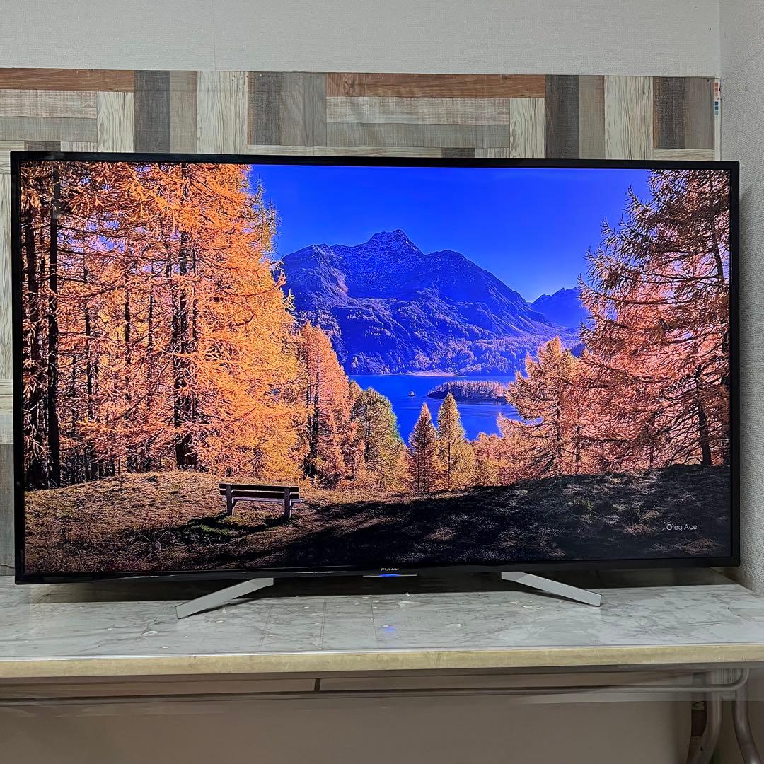 全国送料込❣️次世代量子ドットフナイ65型4K録画機能内蔵Androidテレビ
