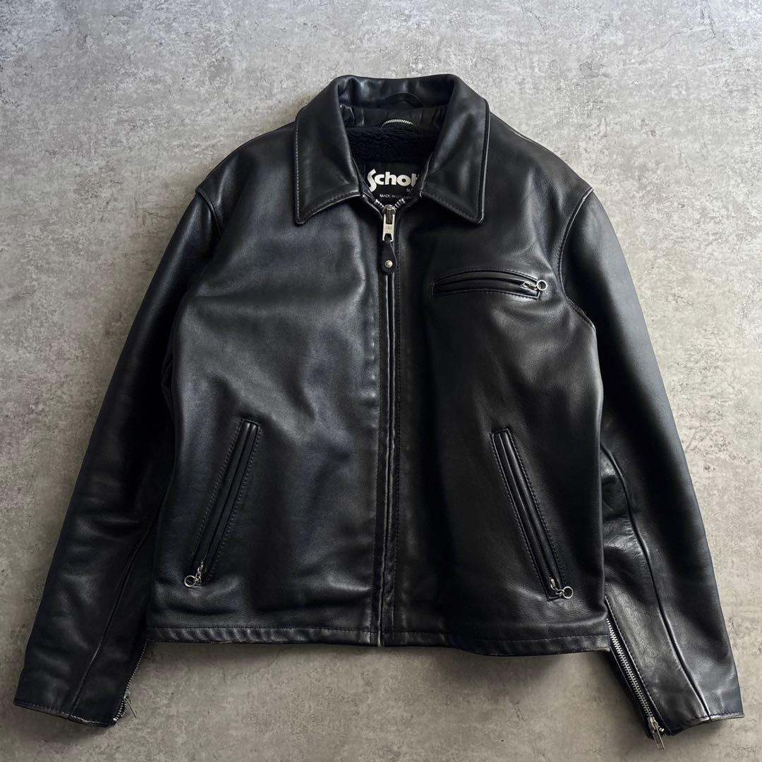 schott ショット【44】643 シングル ライダースジャケット トラッカー