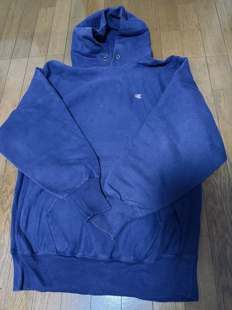 Champion リバースウィーブ パーカー90s パープル　USA製　XXL