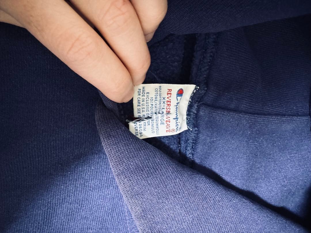 Champion リバースウィーブ パーカー90s パープル　USA製　XXL