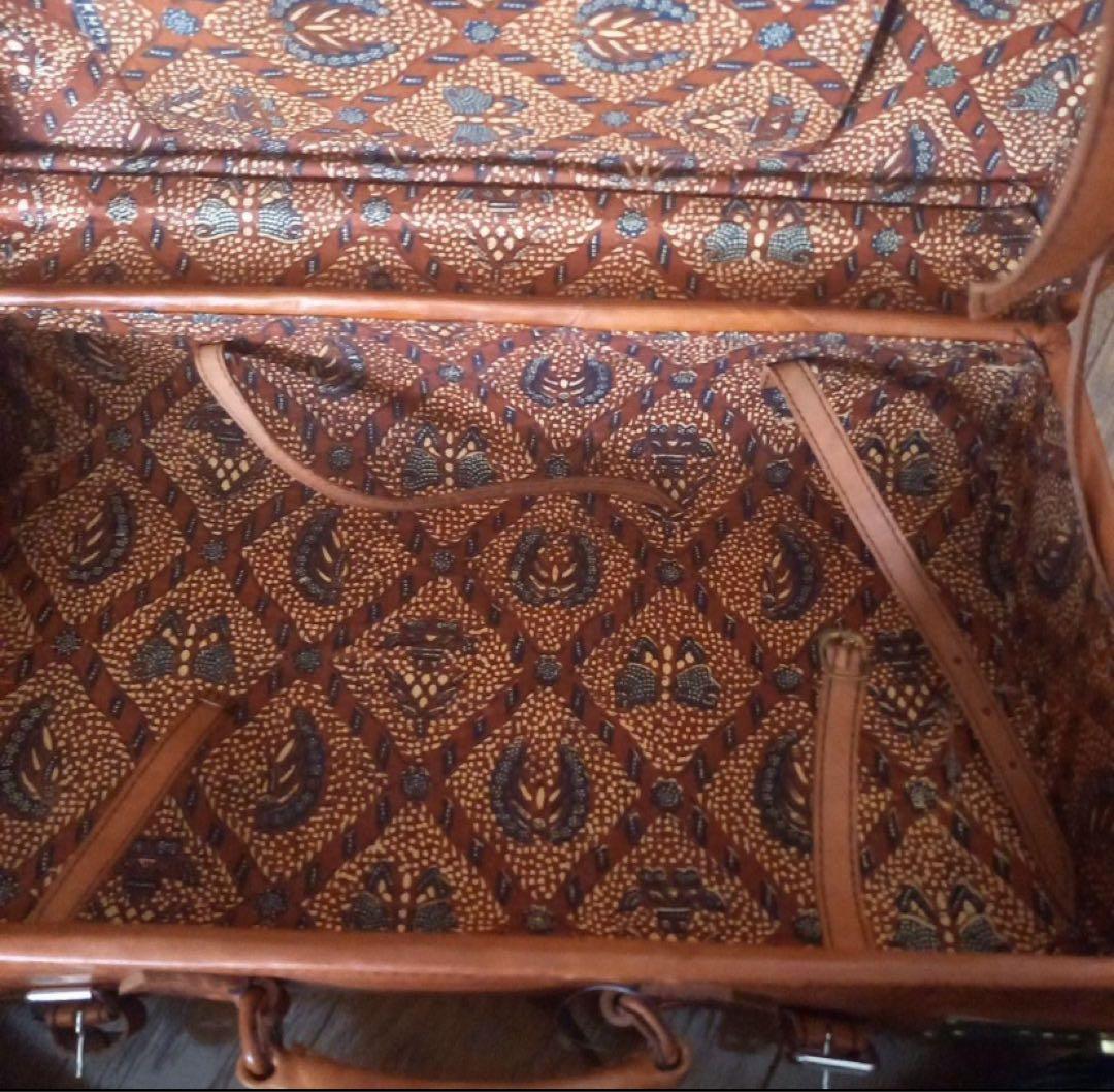 【未使用】ヴィンテージ　レザーボストンバック　トランクケース