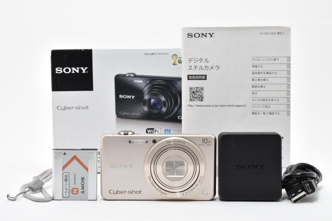 【美品】SONY Cyber-shot DSC-WX220 ゴールド　動作確認済