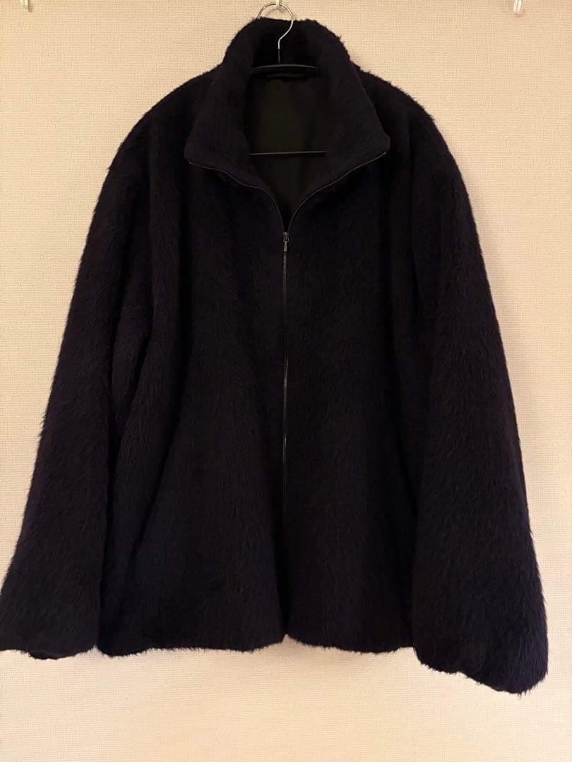 COMOLI キャメルシャギージャケット navy 2