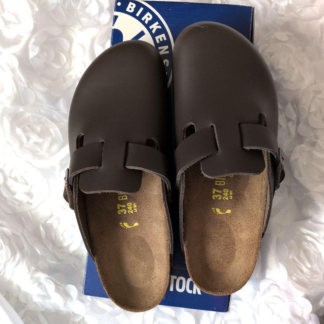 BIRKENSTOCK サボ・クロッグサンダル 37 ダークブラウン