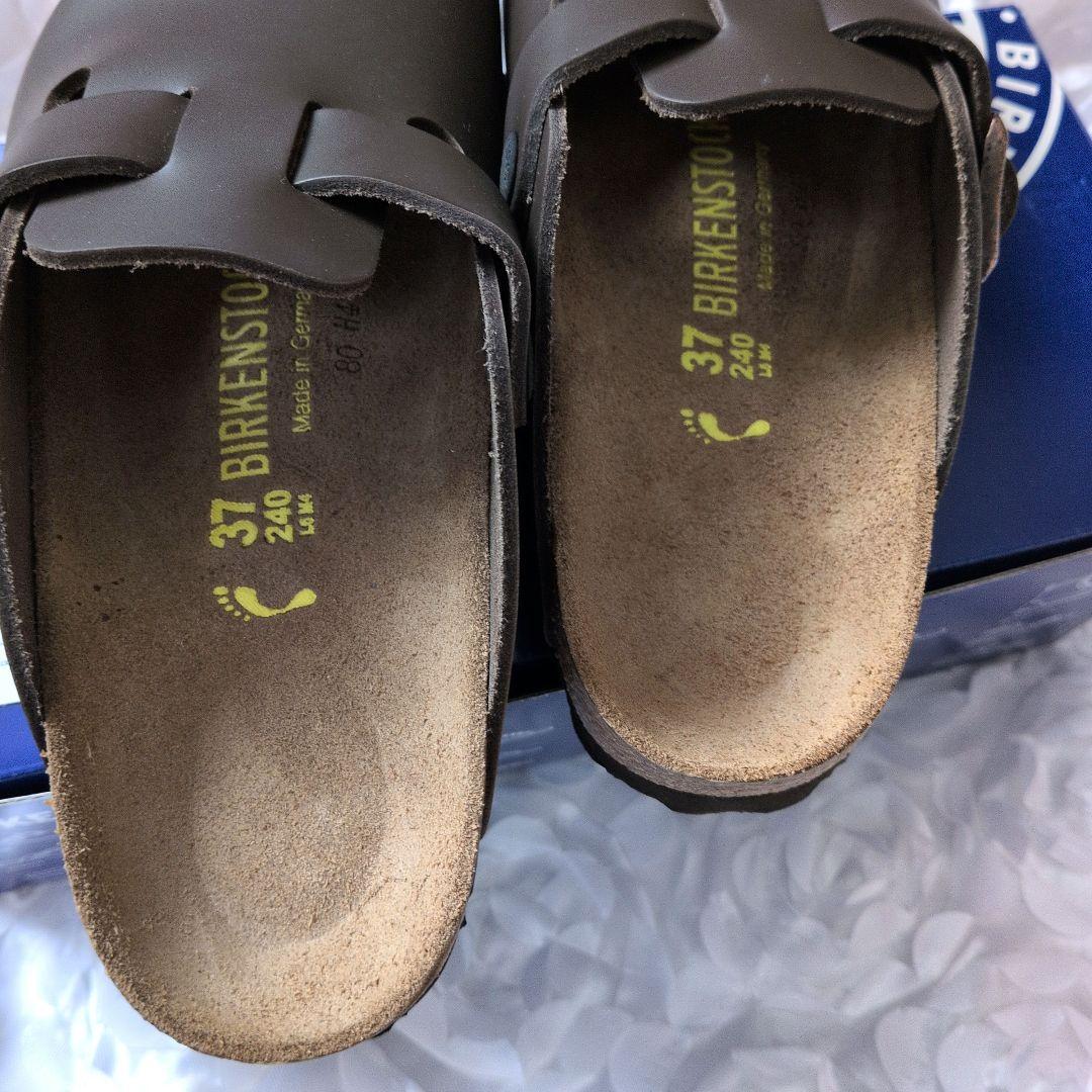 BIRKENSTOCK サボ・クロッグサンダル 37 ダークブラウン