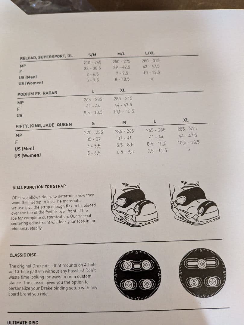 DRAKE SUPERSPORT S/M ビンディング