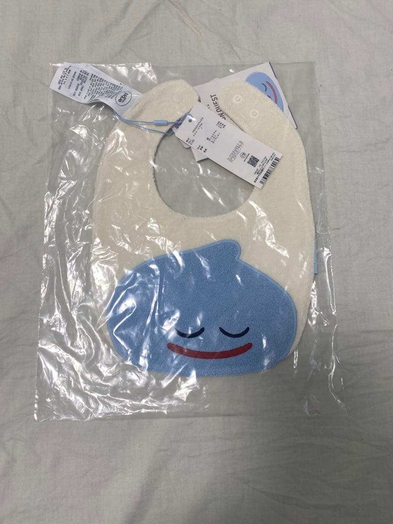 スライム&ジェラートピケ スタイ　ブラック&ホワイト