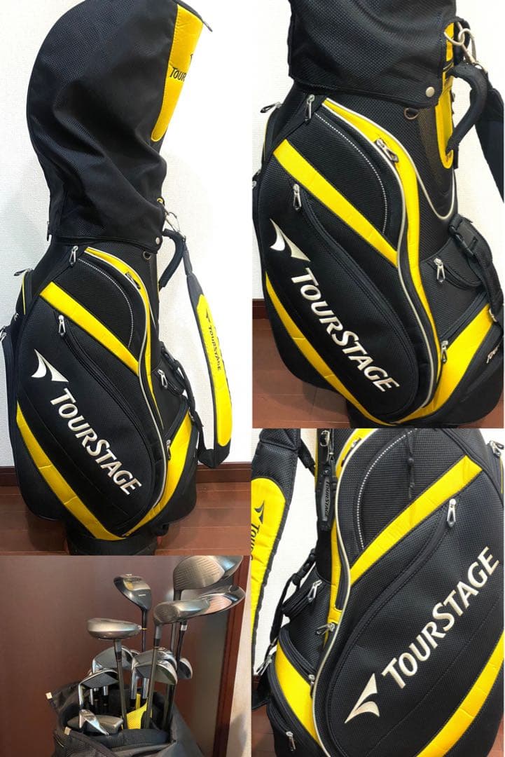 【初心者向け】ゴルフ フルセット メンズ キャディーバック付き14本