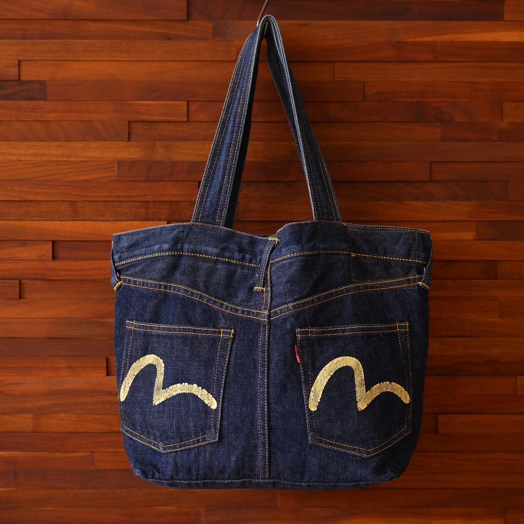 希少レア エヴィス Gパン型 バッグ 鞄 コジマ トート デニム EVISU