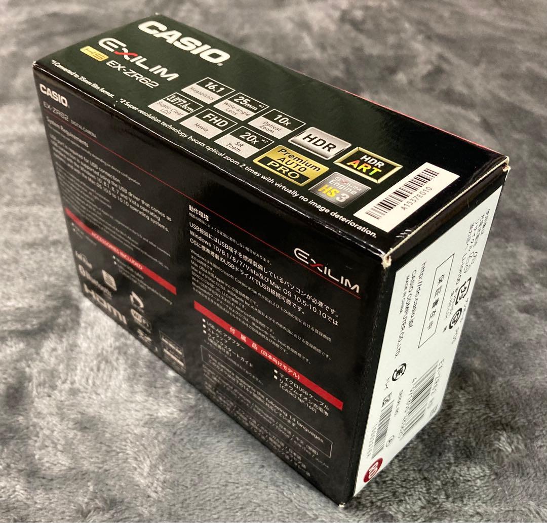 超美品　CASIO HS EXILIM EX-ZR62 レッド　元箱全付属品付