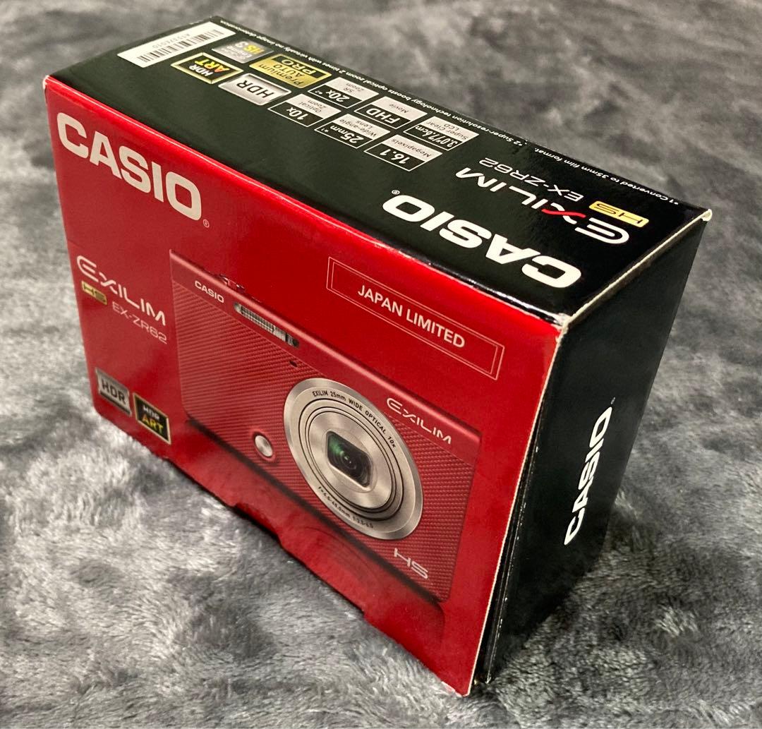 超美品　CASIO HS EXILIM EX-ZR62 レッド　元箱全付属品付