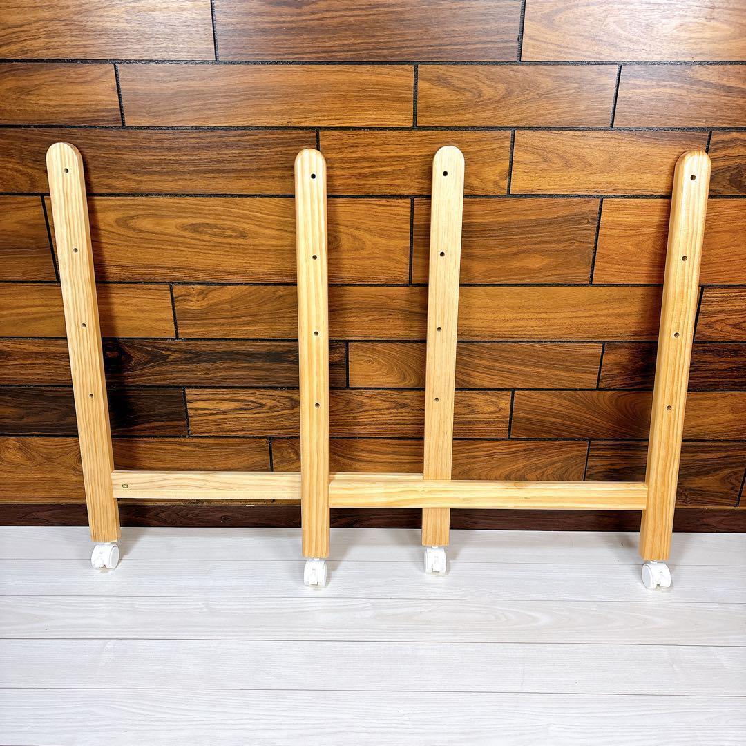 【美品】大和屋 トール Wオープン ミニベビーベッド ミニサイズ ナチュラル