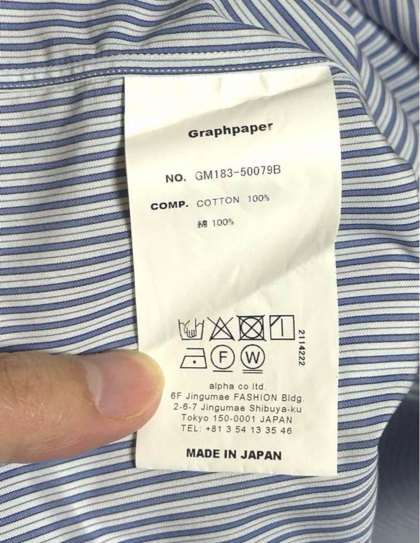 graphpaper × THOMAS MASON ボタンダウンシャツ