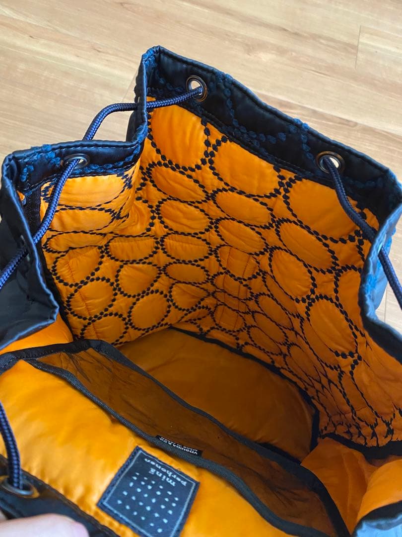 【未使用】ミナペルホネン×ポーターリュックサックtambourine ネイビー