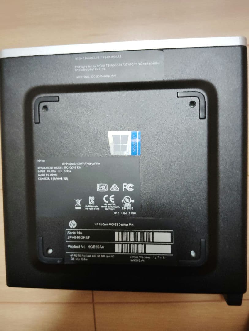 hp prodesk 400 g4 dm 電源ケーブル付き