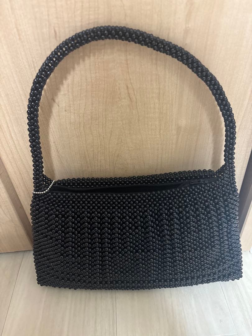 し*ず様 手作り工芸品　黒珊瑚ハンドバック