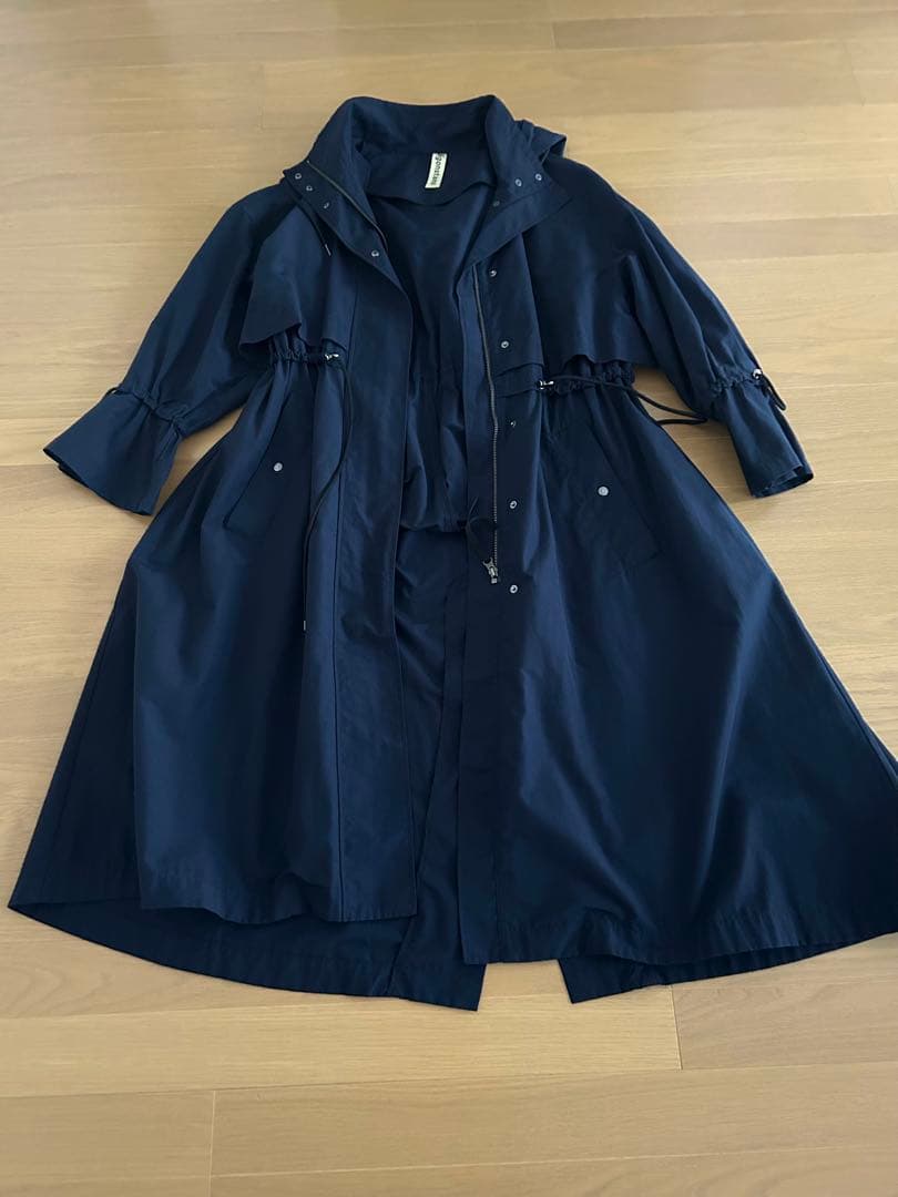 美品 ナゴンスタンス nagonstans モッズコート ネイビー