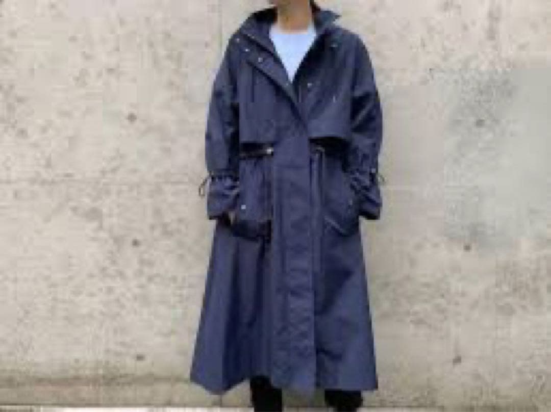 美品 ナゴンスタンス nagonstans モッズコート ネイビー