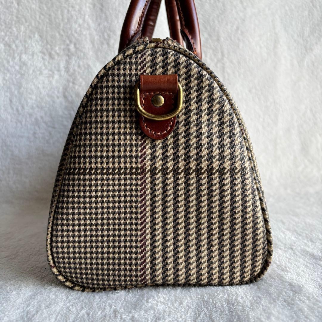 ✨️美品 ポロラルフローレン ミニボストンバッグ グレンチェック PVCレザー