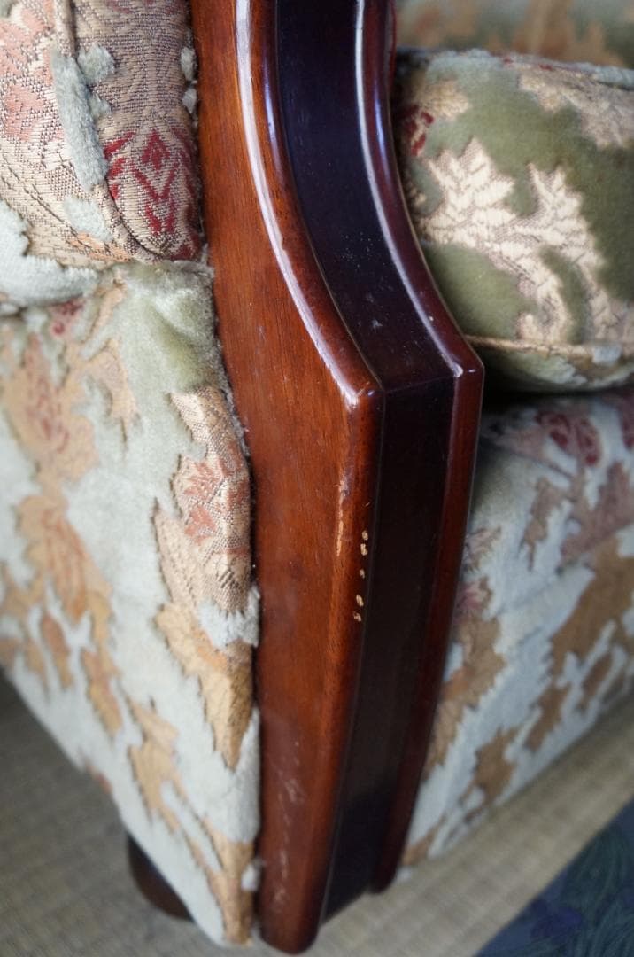 期間限定SALE・カリモク・一人掛けソファー・ヴィンテージ・昭和レトロ・金華山