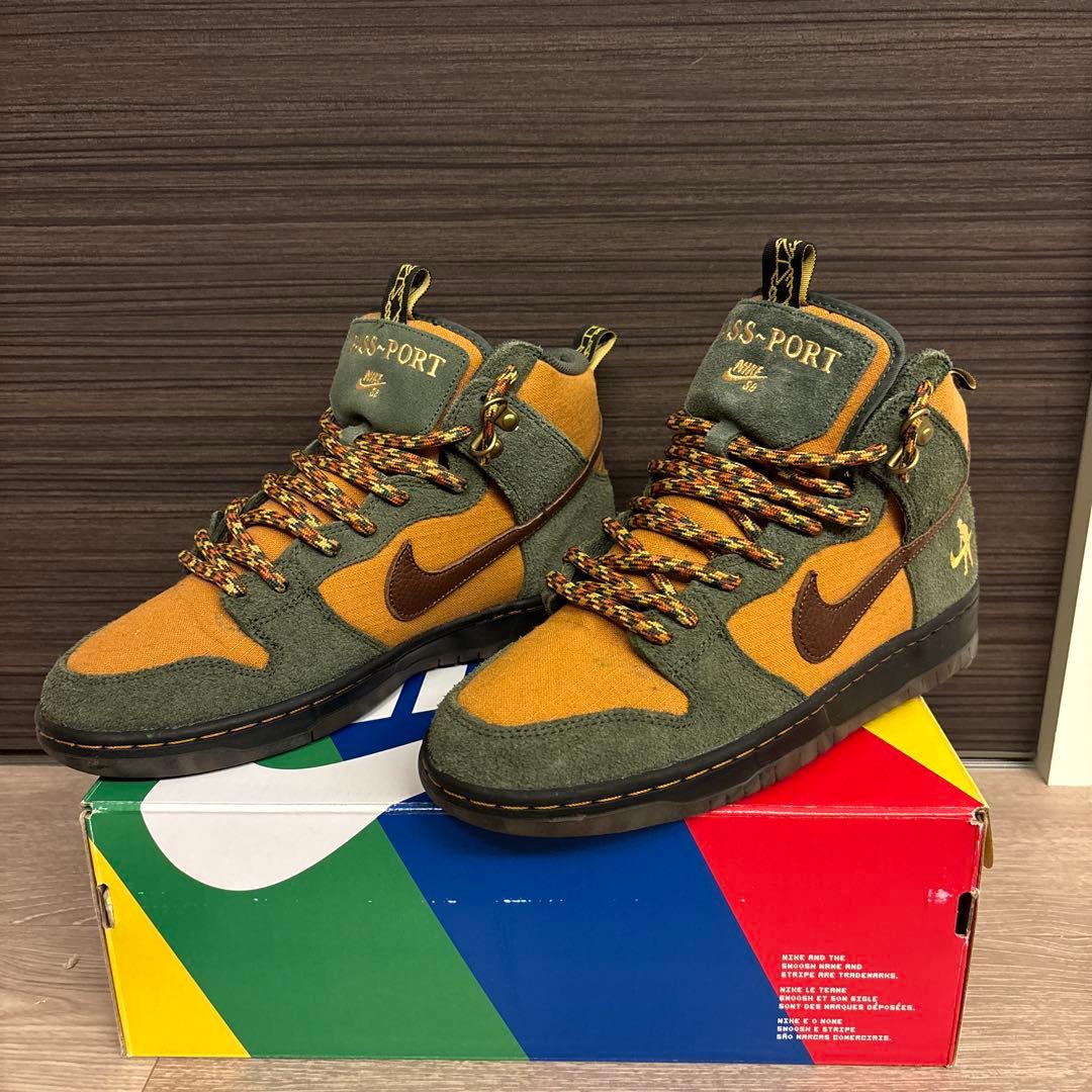 PASS~PORT × Nike SB Dunk High 27cm