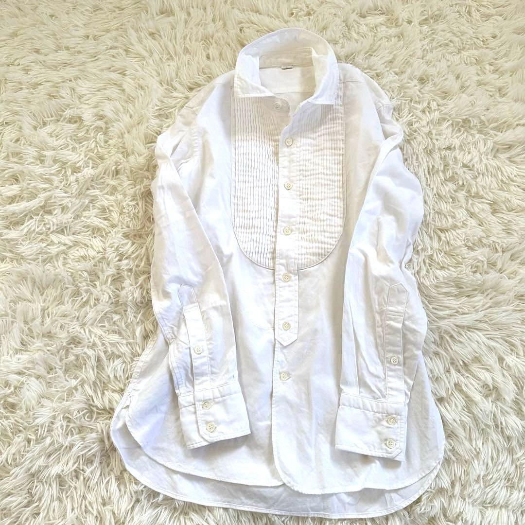 45R 100番双糸オックスフォード ピンタックシャツ 定価38500円