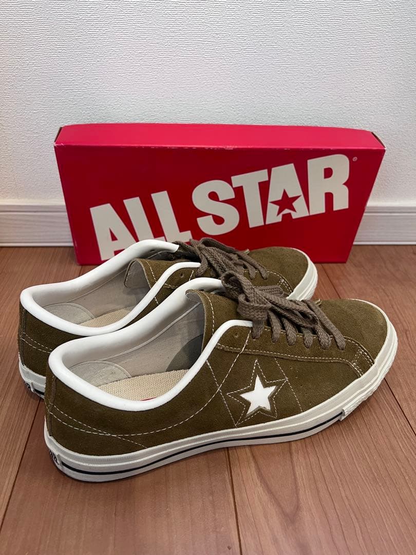 ALL STAR オリーブ スエード スニーカー　28cm
