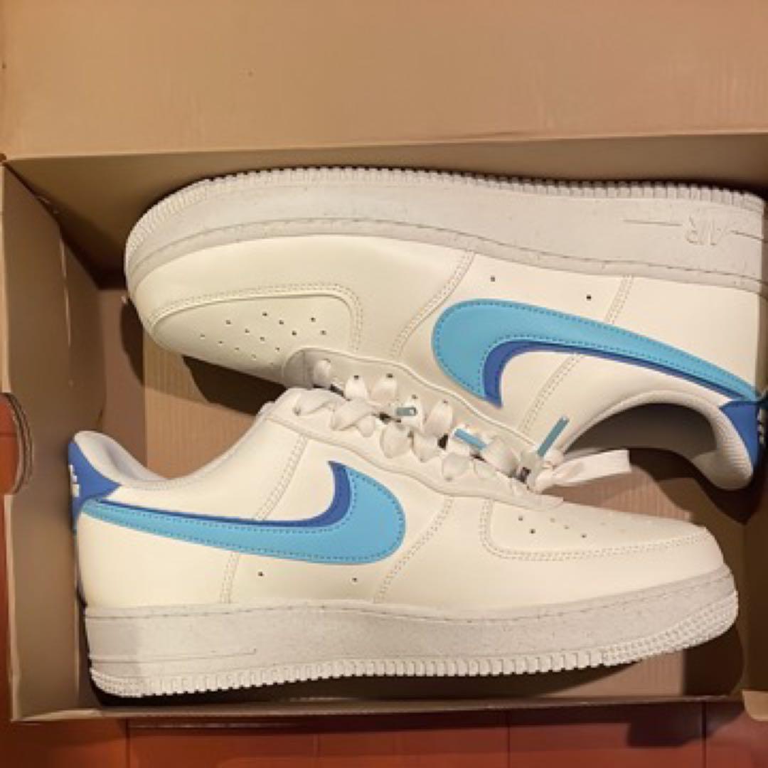 ☆はっちゃん☆Nike Air Force 1 ホワイト/ ブルー