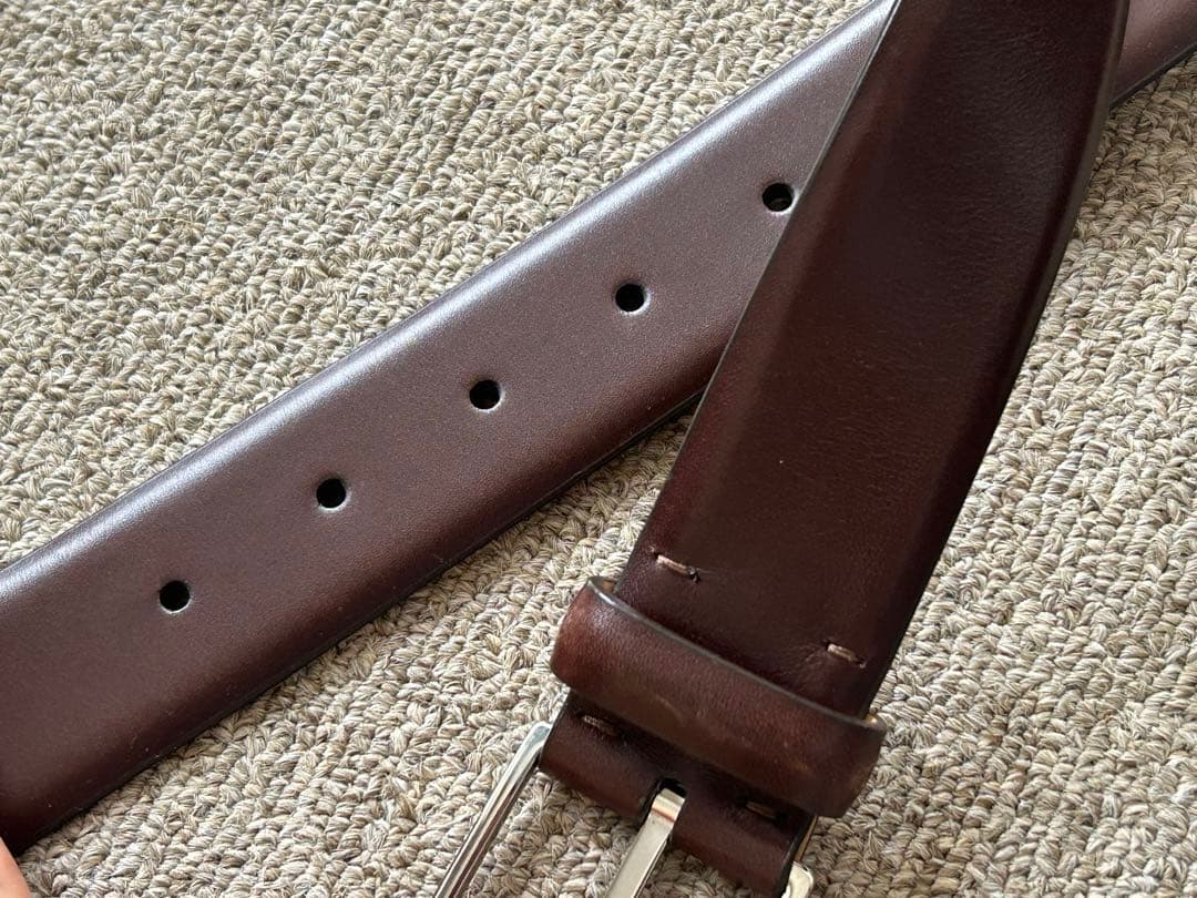 未使用品　Loro piana ロロピアーナ　メンズ　レザー ベルト 95/38