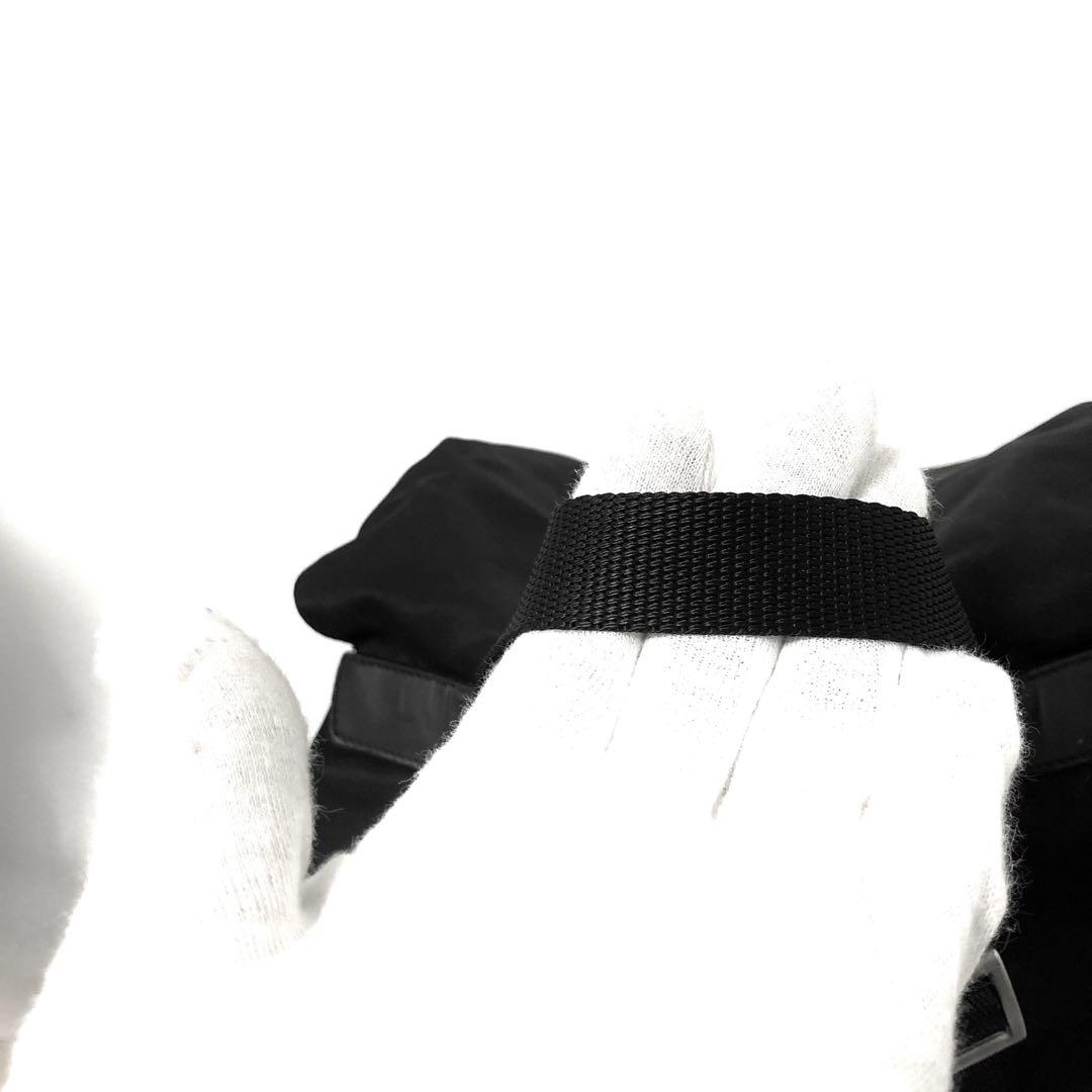 良品　PRADA プラダ　リュック　バックパック　ナイロン　A4 ブラック　黒