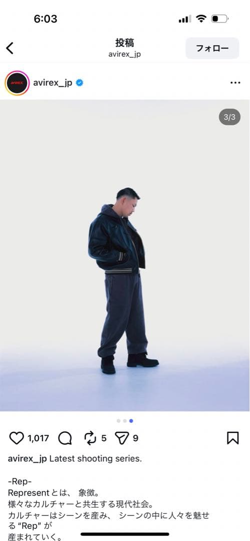 avirex レザージャケット