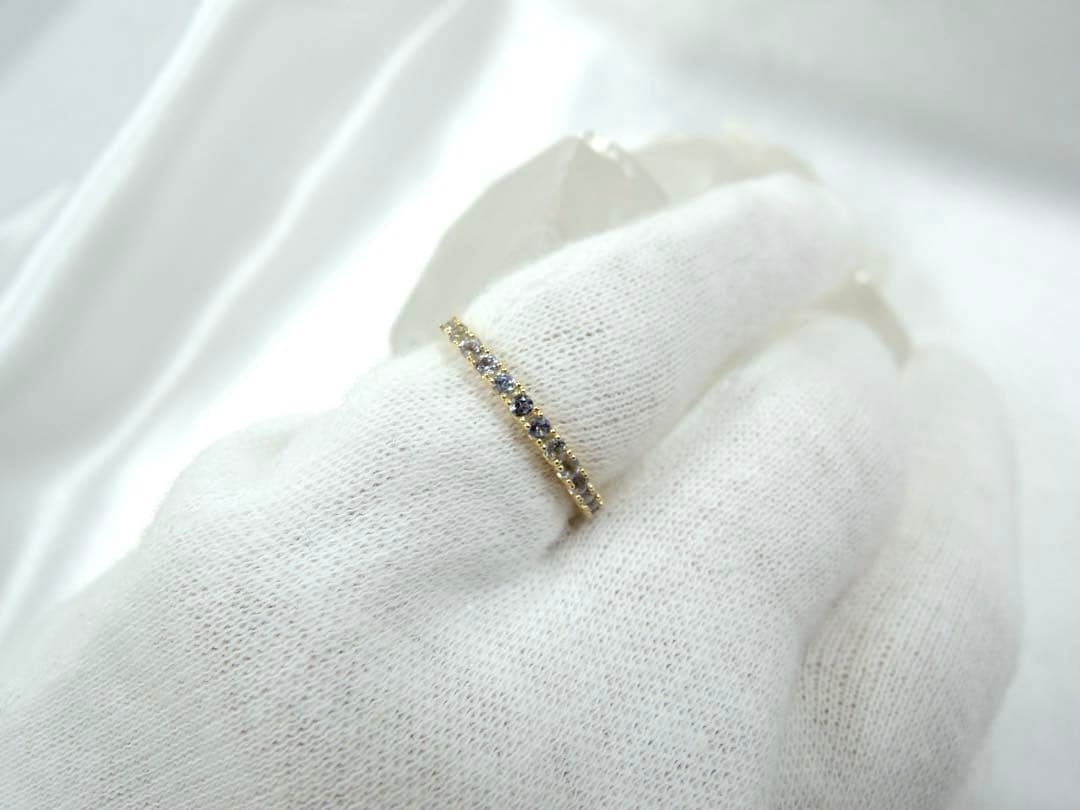 ☆さっちゃん ☆K18YG天然タンザナイトリング