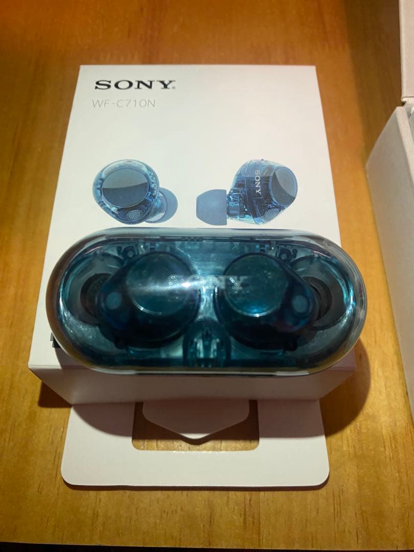 SONY WF-C710N グラスブルー スケルトン 保証付