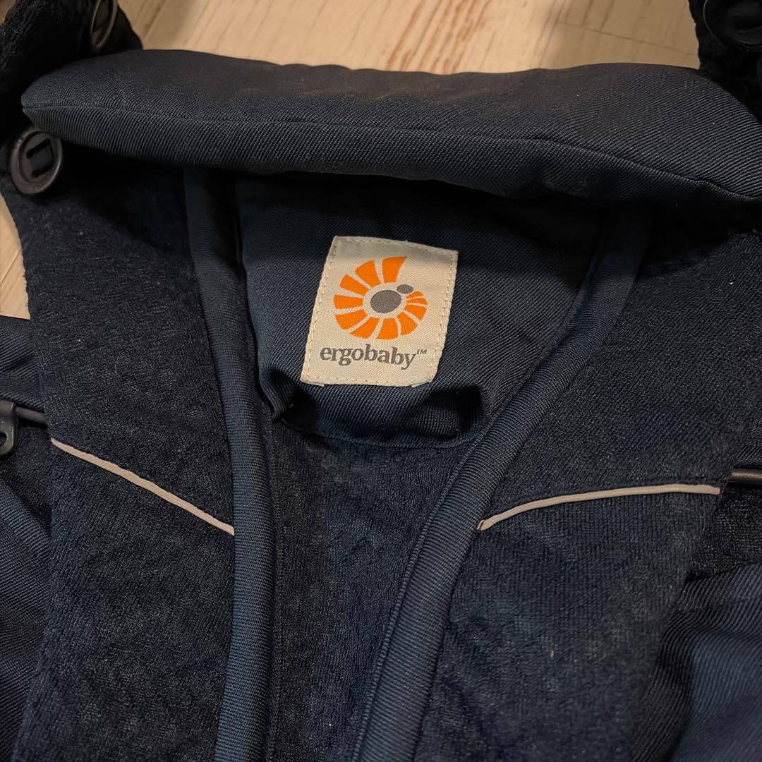 エルゴベビー　オムニブリーズ　ネイビー　ミッドナイトブルー　抱っこ紐　ポーチ付
