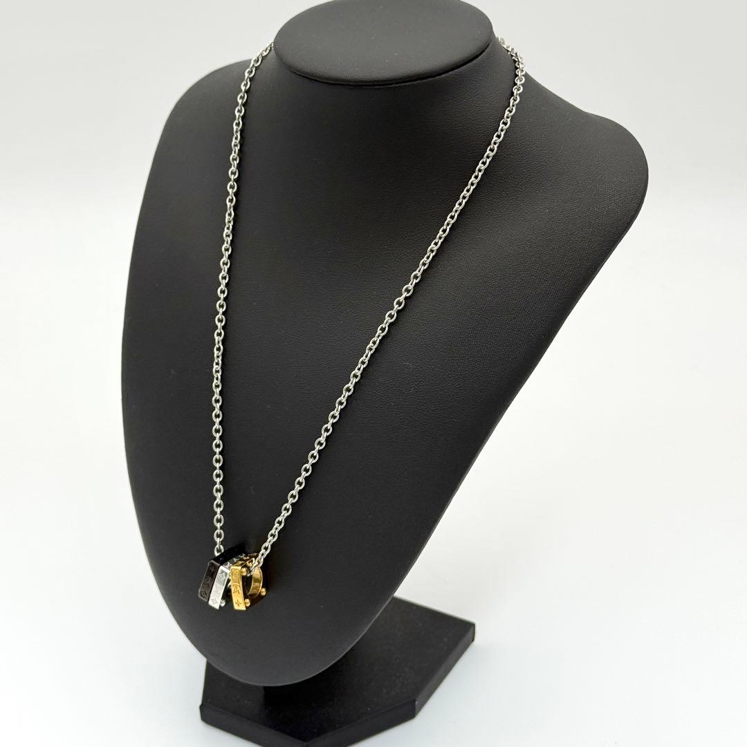 美品 ルイヴィトン ネックレス ペンダント モノグラム ボールド 3連 メタル