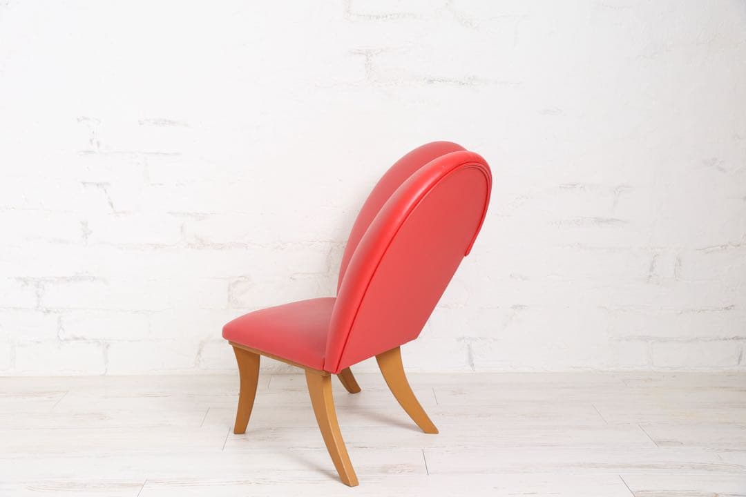 ハート型　赤い椅子　ハートチェア　キッズ・ペットにも　インテリアに