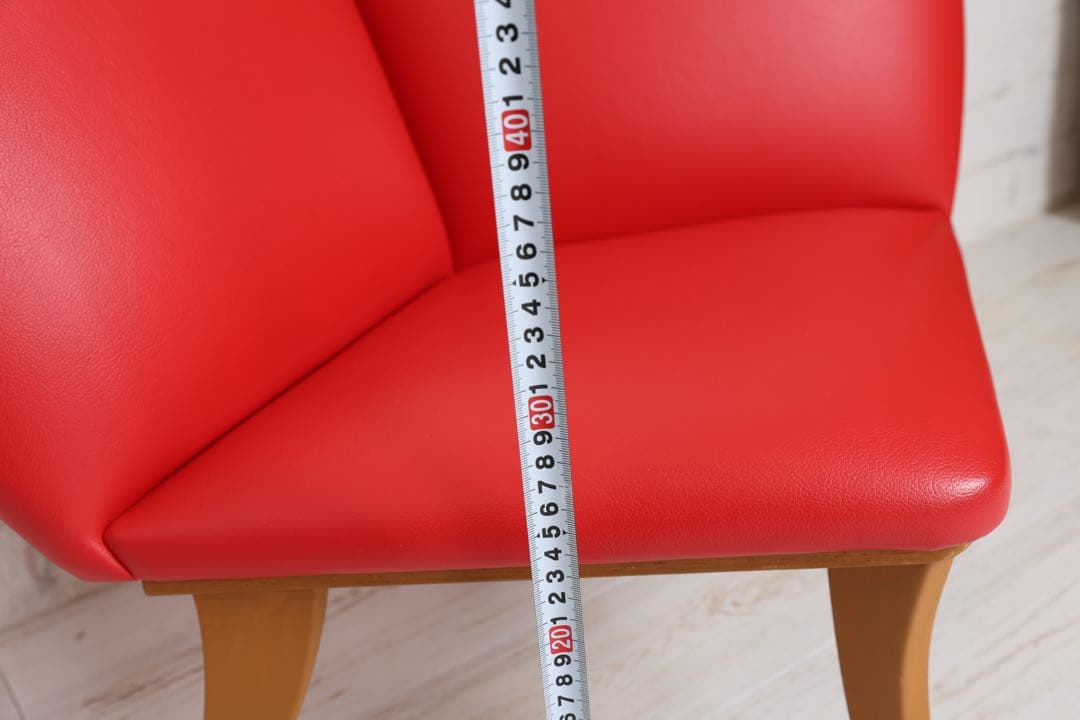 ハート型　赤い椅子　ハートチェア　キッズ・ペットにも　インテリアに