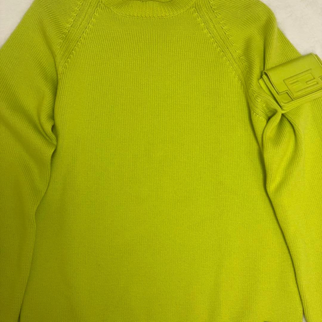FFロゴ✨フェンディ2022年製 クールネック プルオーバー ポーチ ニット