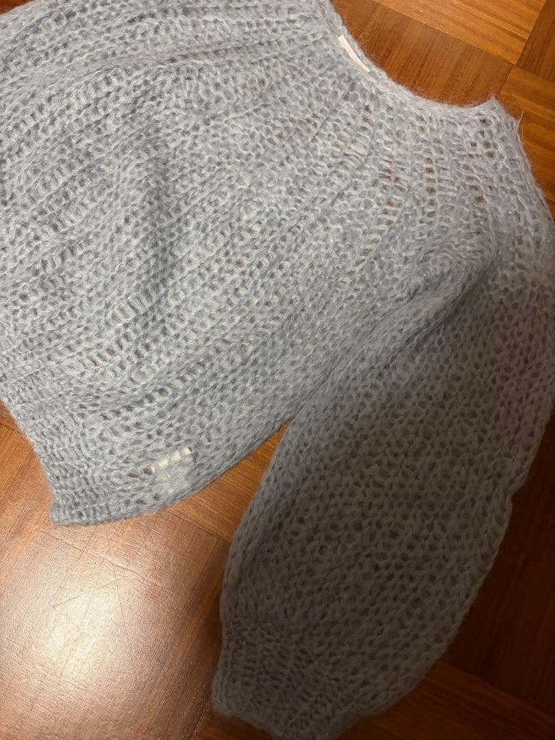 Maiami マイアミ　透かし編みモヘヤニット