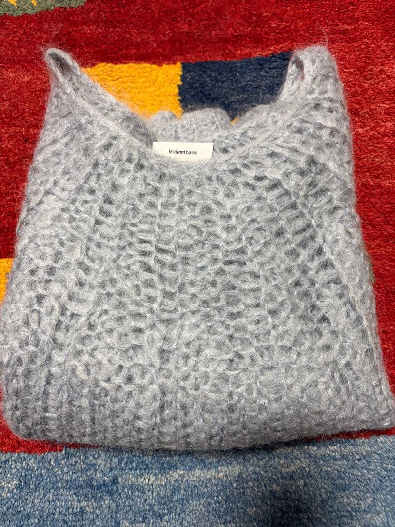 Maiami マイアミ　透かし編みモヘヤニット
