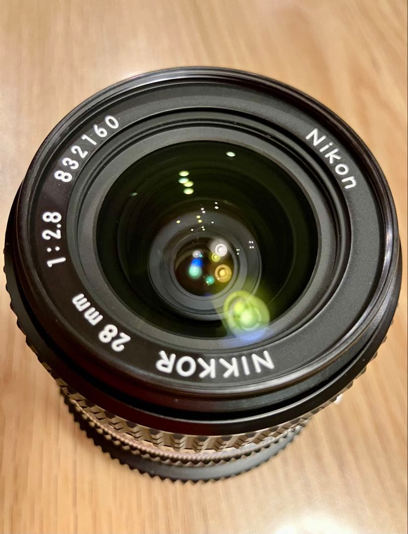 【美品】Nikon AI-S Nikkor 28mm f2.8&マウントアダプタ