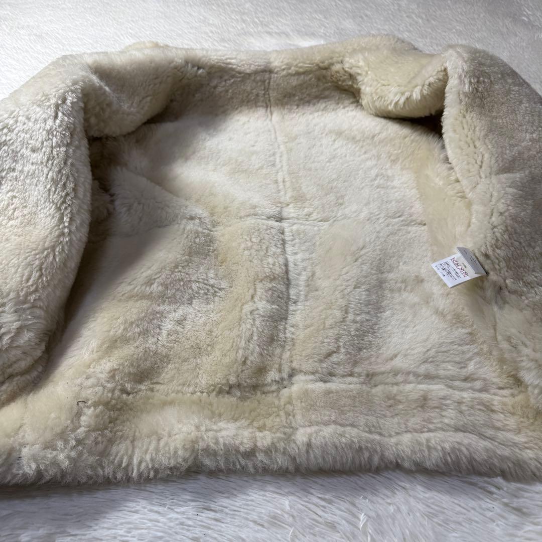 【リューグー最高級ライン】B-3 リアルムートン フライトジャケット L 超短丈