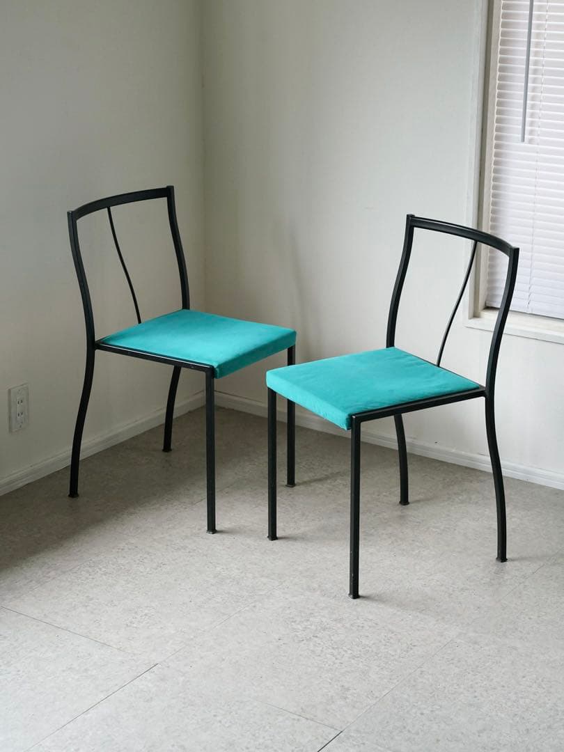 80's vintage ポストモダン チェア 2脚セット レトロ